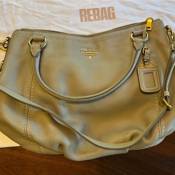 Prada Zip Top Convertible Tote Vitello Daino Large - Picture 3 of 10